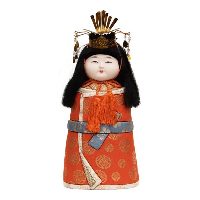 Large Late Showa to Heisei Era Japanese Decorative Hina Doll "Princess" For Sale
