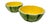 Mid 20th Century "Noir" Cantaloupe Fruit Bowls| Unmarked Knobler Style | Realistic Japanese Majolica - Set of 2 For Sale - Image 4 of 9