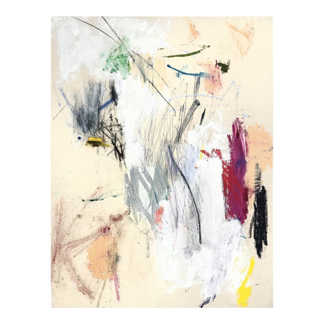 Contemporary Abstract Mixed Media on Canvas "Untitled 154_25" by Ludovic Dervillez For Sale