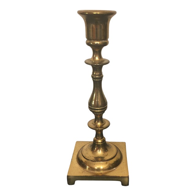 Ethan Allen Solid Brass Candle Holder Chairish