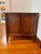 Vintage R-Way American made mid century modern nightstand. It has a beautiful Burl inlay. It has two levels of shelves...