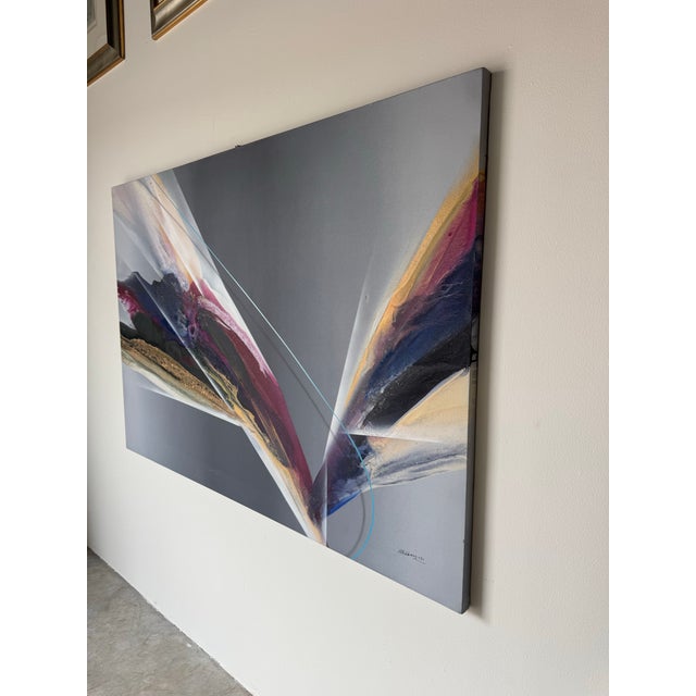 1981 Elba Alvarez (Venezuelan, B. 1944) Expressionist Abstract Painting For Sale - Image 4 of 12