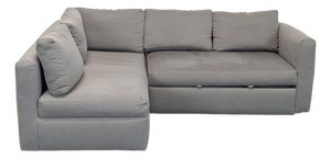Room & Board Oxford Gray Sectional Sofa With Pull-Out Sleeper