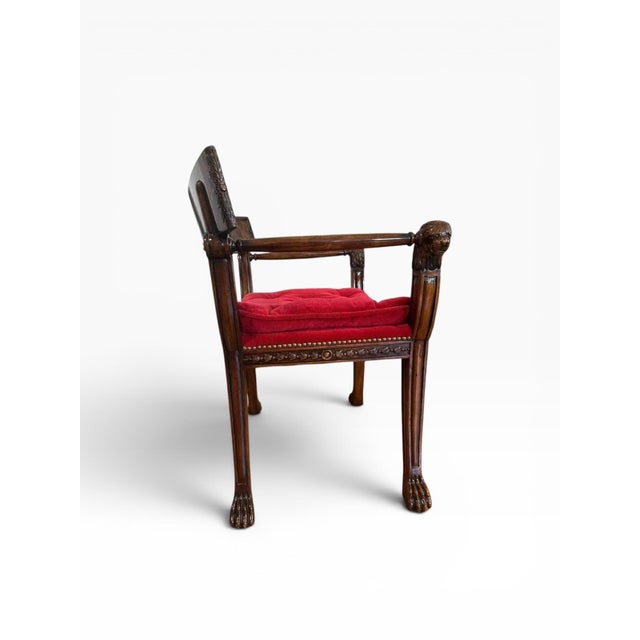 English Theodore Alexander Althorp Regency in the Style of Thomas Hope Armchair For Sale - Image 3 of 13