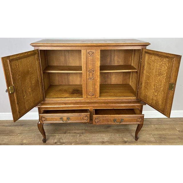 Vintage Louis XIV French Oak Sideboard For Sale - Image 13 of 14