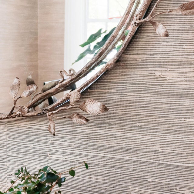 Brilliant Gold Lennox Vine and Leaf Wall Mirror For Sale - Image 4 of 12