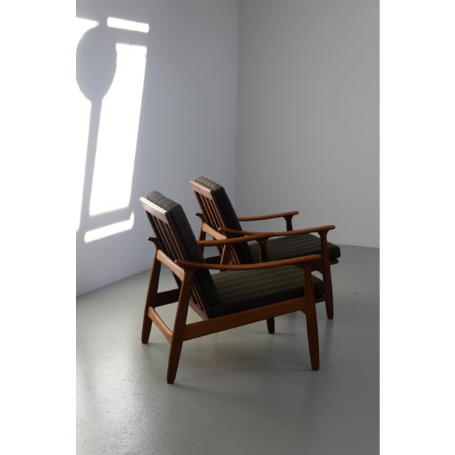 Danish Modern Teak Lounge Chairs, 1960s, Set of 2 For Sale - Image 4 of 18