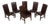 Set of 6 Stickley Leather Dining Chairs For Sale