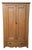 19th Century Antique European Pine Wardrobe Cabinet For Sale