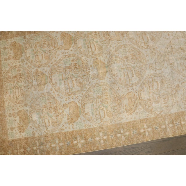 Vintage Ivory Balouch Pictorial Rug - 2'11" x 5' For Sale In New York - Image 6 of 8