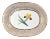 Chamberlain's Worcester Porcelain Botanical Oval Dish Painted With an Iris Circa 1815 For Sale
