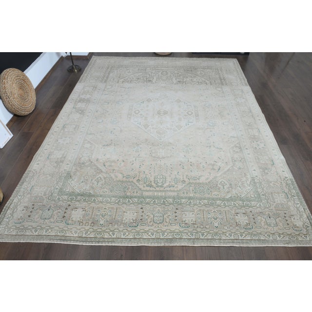 Vintage Persian Hand-Knotted area rug is a semi-antique vintage area rug. The '70s Eastern region of Anatolian's unique...