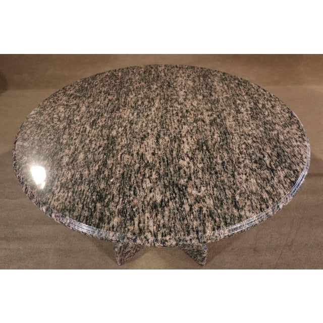 Mid 20th Century Mid 20th Century Marble Round Top Dining Table For Sale - Image 5 of 6