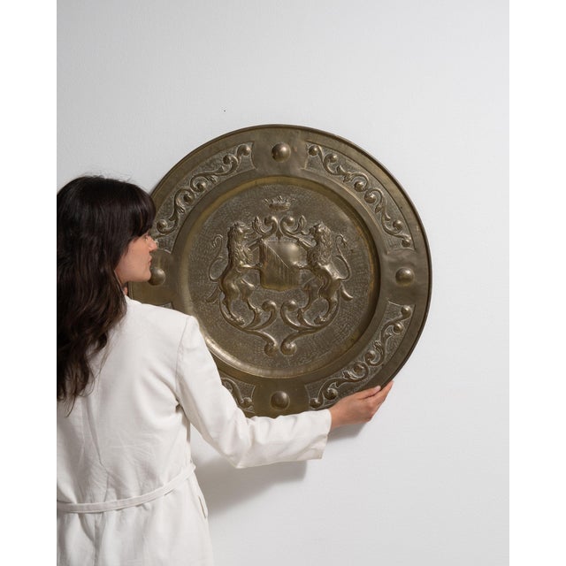 Early 20th Century France Brass Plate For Sale - Image 12 of 15
