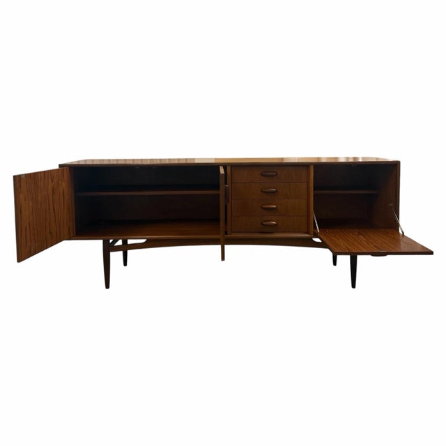 G-Plan Furniture 1960s G Plan Brasilia Teak Sideboard by Victor B. Wilkins For Sale - Image 4 of 10