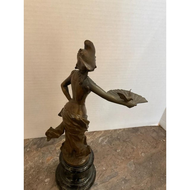 Early 20th Century Patinated Bronze Rococo Style Sculpture For Sale In Dallas - Image 6 of 10