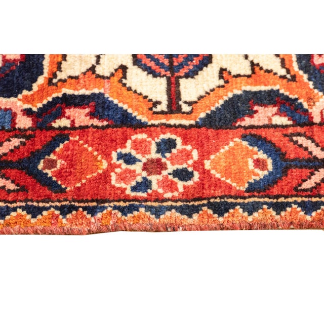 Semi-Antique Hand-Knotted Persian Bakhtiari Rug 5'5" X 8'9" For Sale - Image 11 of 18