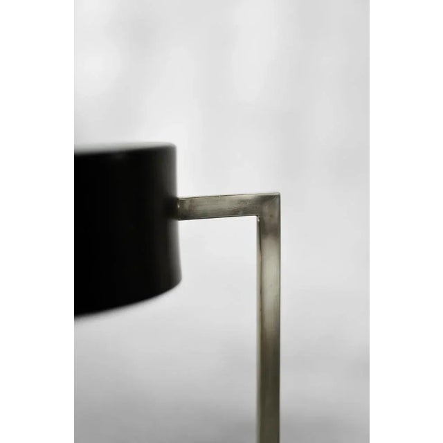 Mid-Century German Modern Minimalist Black Metal Desk Lamp, 1960s For Sale - Image 6 of 10
