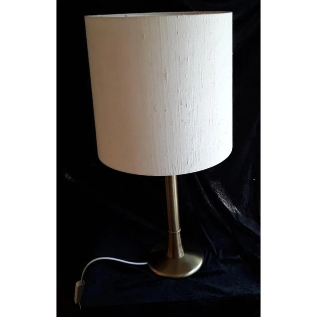 3-Flame Table Lamp with Gilt Metal Foot, 1970s, in Very Good conditions. Designed 1970 to 1979 European Plug (up to...