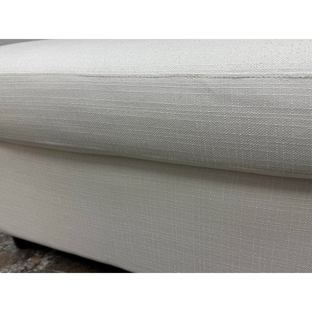 Ivory Williams Sonoma for Pottery Barn Union Ottoman For Sale - Image 8 of 12