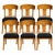 Set of 6 Teak Klismos patio chairs. The chairs are made of solid Peruvian Teak. Finished and ready to enjoy. Set is well...