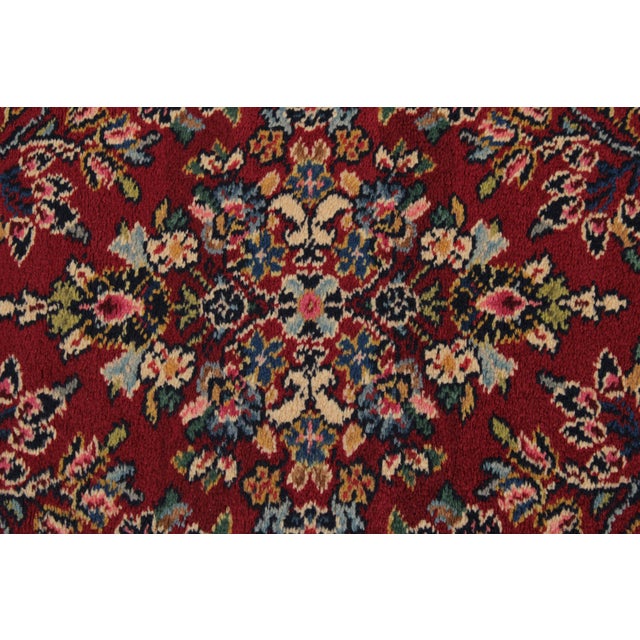 Red Karastan Red Field Oriental 4’3” X 6’ Wool Area Rug For Sale - Image 8 of 16