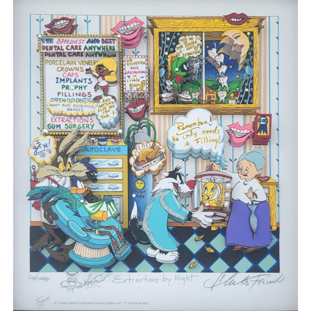 Pop Art American Pop Art "Hunting Cavities" & "Extractions" Double Aperture Set by Charles Fazzino For Sale - Image 3 of 16