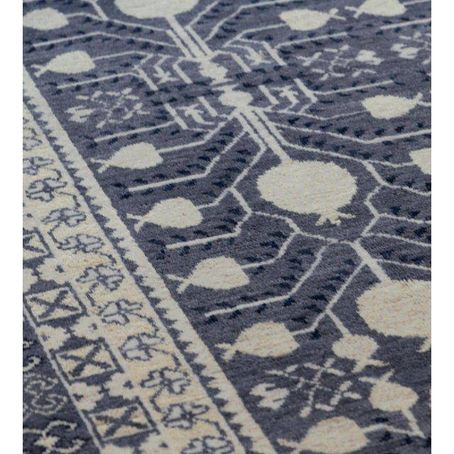 MANSOUR Mansour Modern Handwoven Khotan Style Wool Rug For Sale - Image 4 of 6