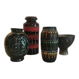 Vintage Mid-Century Vases - Set of 4 For Sale