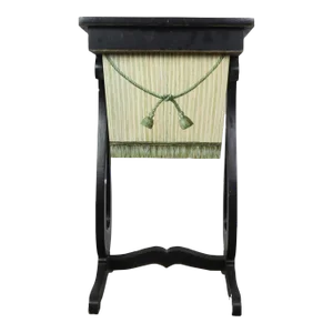 Vintage Hand Painted Sewing Side Table From Brunschwig & Fil's Old Collection