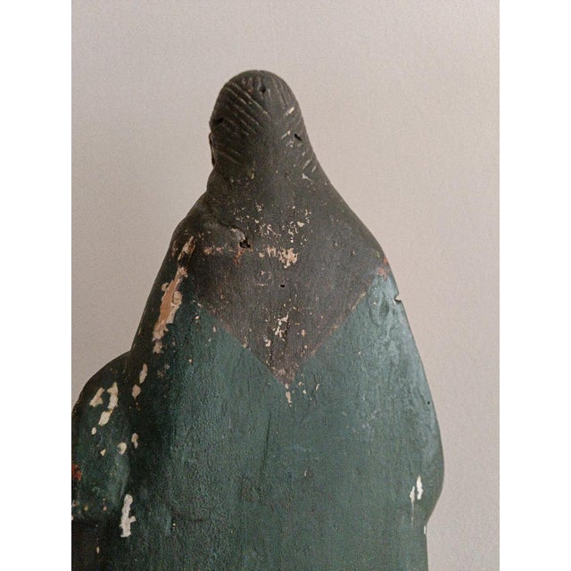 Unknown, Cedar Holy Statue Depicting Our Lady of the Conception ± 1750, 1785., 1800s, Cedar For Sale - Image 5 of 18