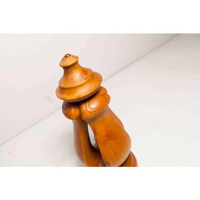 Vintage Wood Table Lamp, 1960s For Sale - Image 13 of 18