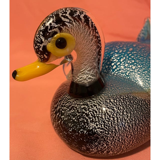 Mid-Century Murano Glass Ducks by Gino Mazzuccato - Uv Uranium & Cadmium Glow - Pair For Sale - Image 9 of 18