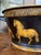 1900 - 1909 Antique English Planter Jardiniere Horse Equine Black Decoupage Tole Metal C1900 For Sale - Image 5 of 18