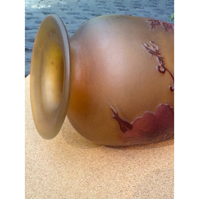Terra Cotta Galle Cameo Vase For Sale - Image 8 of 10