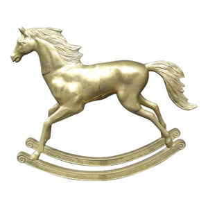 Brass Rocking Horse