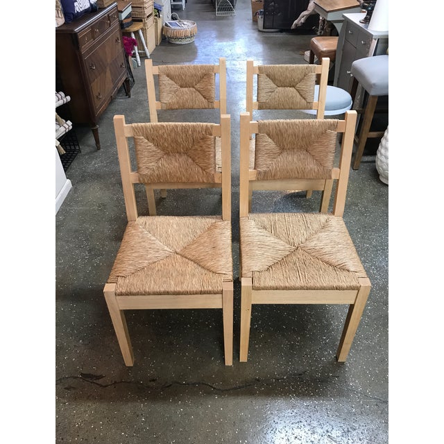 Wicker Dining Chairs Set of 4 Chairish