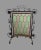 Black Antique Wrought Iron & Leaded Glass Fire Screen For Sale - Image 8 of 8
