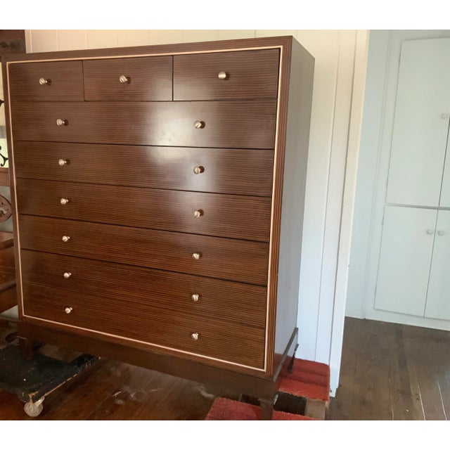 Custom made dresser. Dresser is made of alder with a custom Zembrano finish. This is a large dresser and very heavy. The...