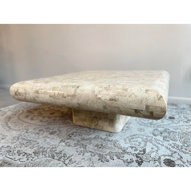 Maitland - Smith 1980s Vintage Maitland Smith Tessellated Stone Coffee Table Postmodern For Sale - Image 4 of 6