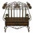 Decorator Iron Magazine Rack W. Drawer For Sale