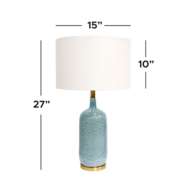 2020s Pasargad Home Tucson Blue Table Lamp, H27" For Sale - Image 5 of 6