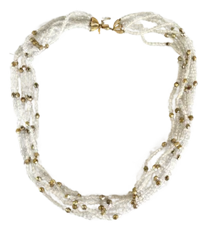 Vintage Crystal Trifari Beaded Necklace
