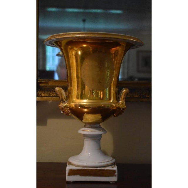Old Paris Porcelain Urn Circa 1830 to 1840 For Sale - Image 4 of 5