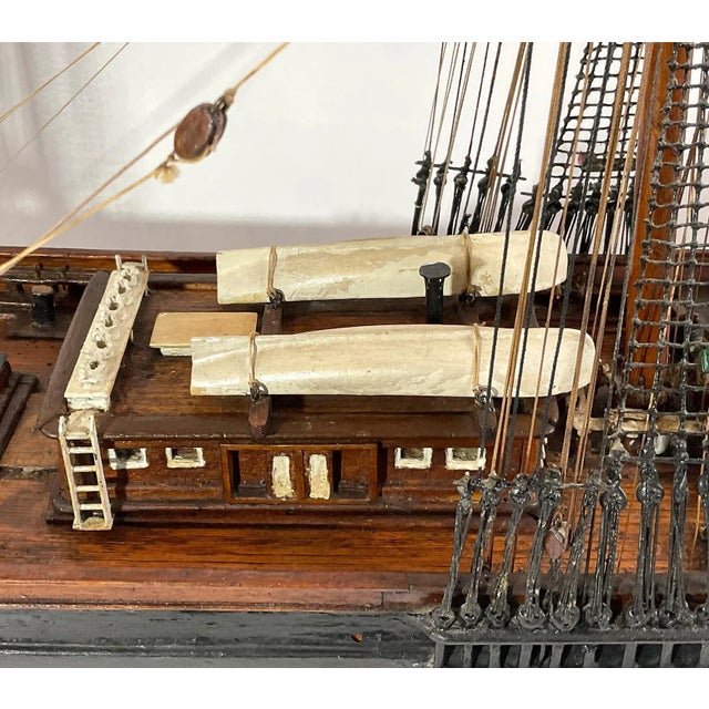 Black Antique Model of Clipper Ship Nightingale For Sale - Image 8 of 12