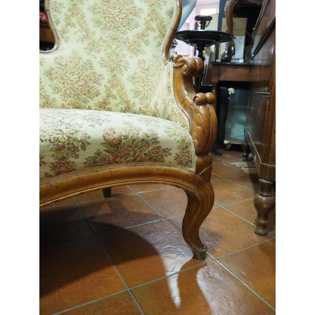 Wood Double-Head Sofa, 1800s For Sale - Image 7 of 13