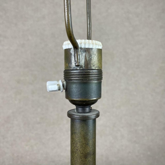 1930s Table Lamp by Hugo Gelin for Ystad Brons, Sweden, 1930s For Sale - Image 5 of 9