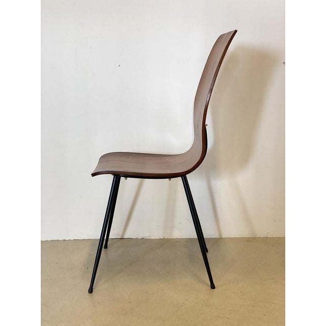 Vintage Curved Plywood Chairs, Set of 6 For Sale - Image 5 of 18