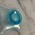 Mid-Century Modern Vintage Mid-Century Blue Iridescent Art Glass Bowl For Sale - Image 3 of 3