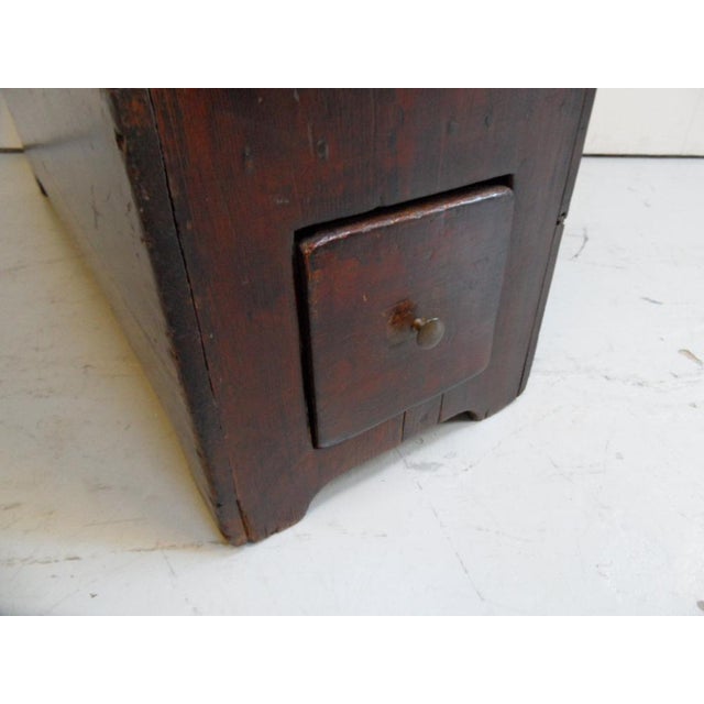 Antique Bench with Drawers For Sale - Image 9 of 11